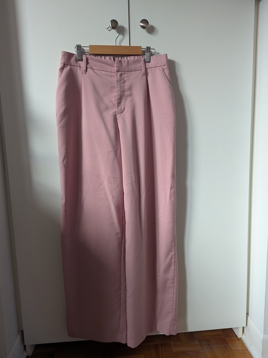 H&M Pants - H&M Women's Wide-Leg Pants in Light Pink